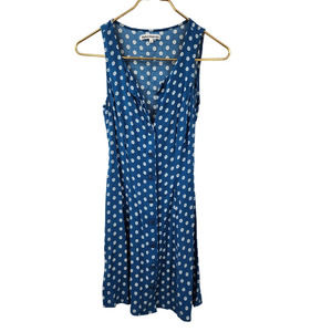 Reformation‎ Sleeveless Blue Floral Mini Shift Dress Size 0